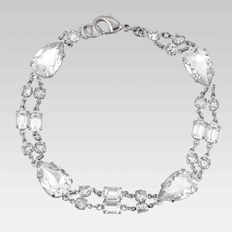 Stunning Jewelry At A Fraction Of The Price 1928 Jewelry Pear Austrian Crystal Link Bracelet