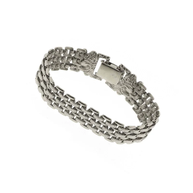 Elegant Jewelry, Affordable Luxury – Shop Now 1928 Jewelry Silver Classic Textured Mesh Link Bracelet