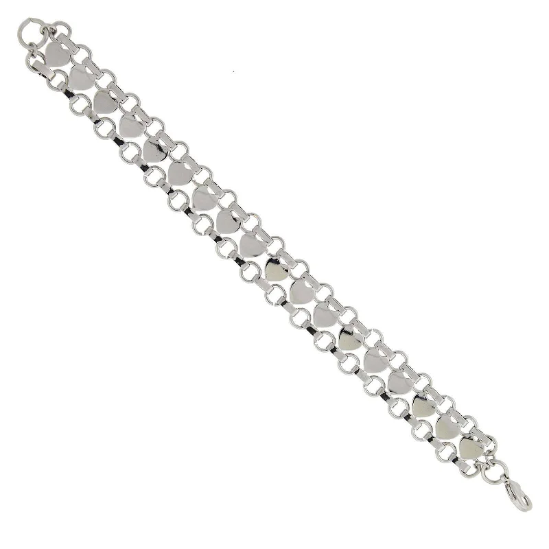 Grab Your Dream Jewelry At The Lowest Prices 1928 Jewelry Silver Heart Link Bracelet