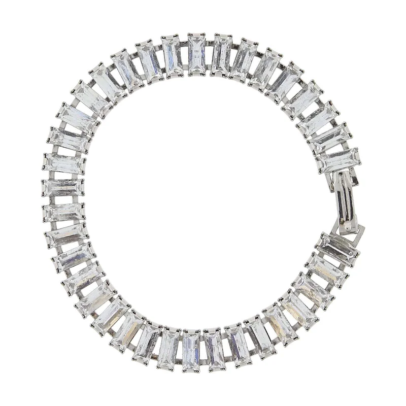 Get Your Favorite Jewelry At The Best Price 1928 Jewelry Austrian Crystal Baguette Link Bracelet