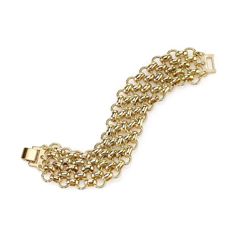 The Perfect Jewelry Piece At The Perfect Price 2028 Jewelry Polished Gold Mesh Chain Bracelet