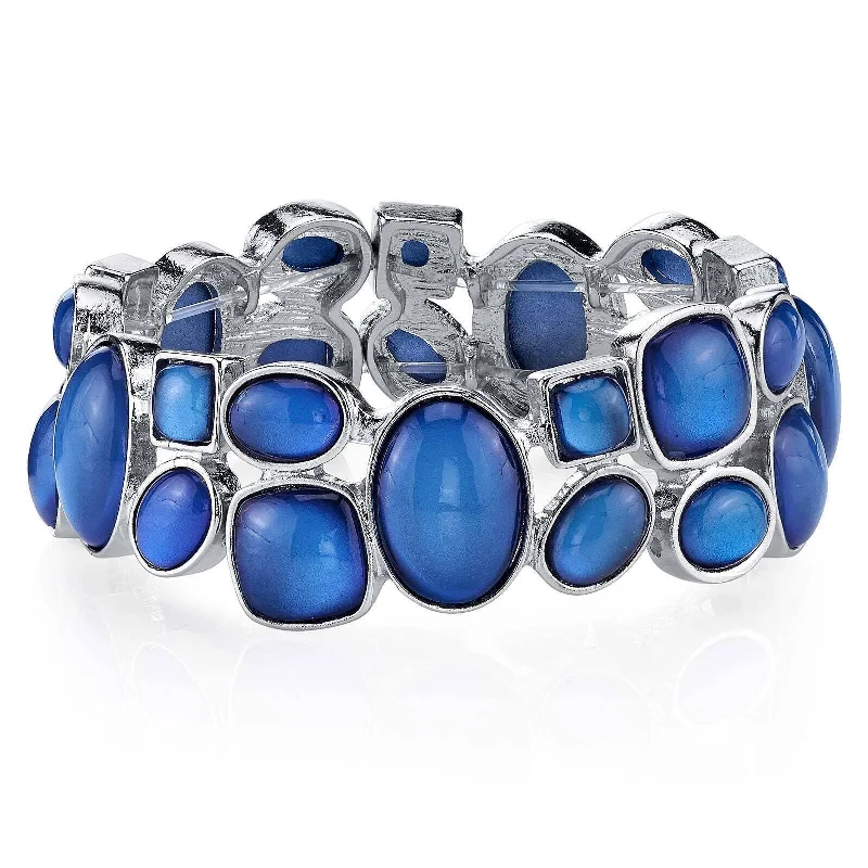 Chic, Trendy, And Affordable Jewelry Sale 2028 Jewelry Retro Multi Shape Stone Stretch Bracelet
