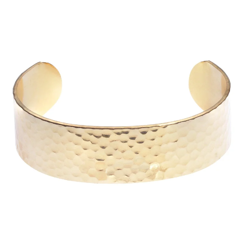 Huge Savings On Premium Jewelry Styles 3/4 Inch Hammered Cuff