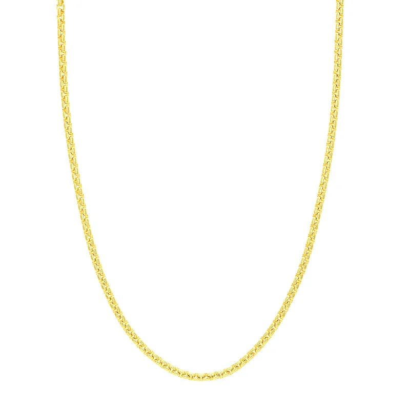 Affordable Luxury Jewelry For Every Occasion 3.95mm Solid Round Box Chain with Lobster Lock