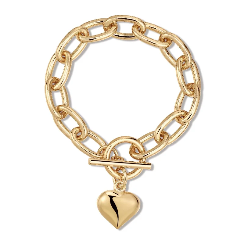 Grab Your Dream Jewelry At The Lowest Prices Alana Puffy Heart Charm Bracelet