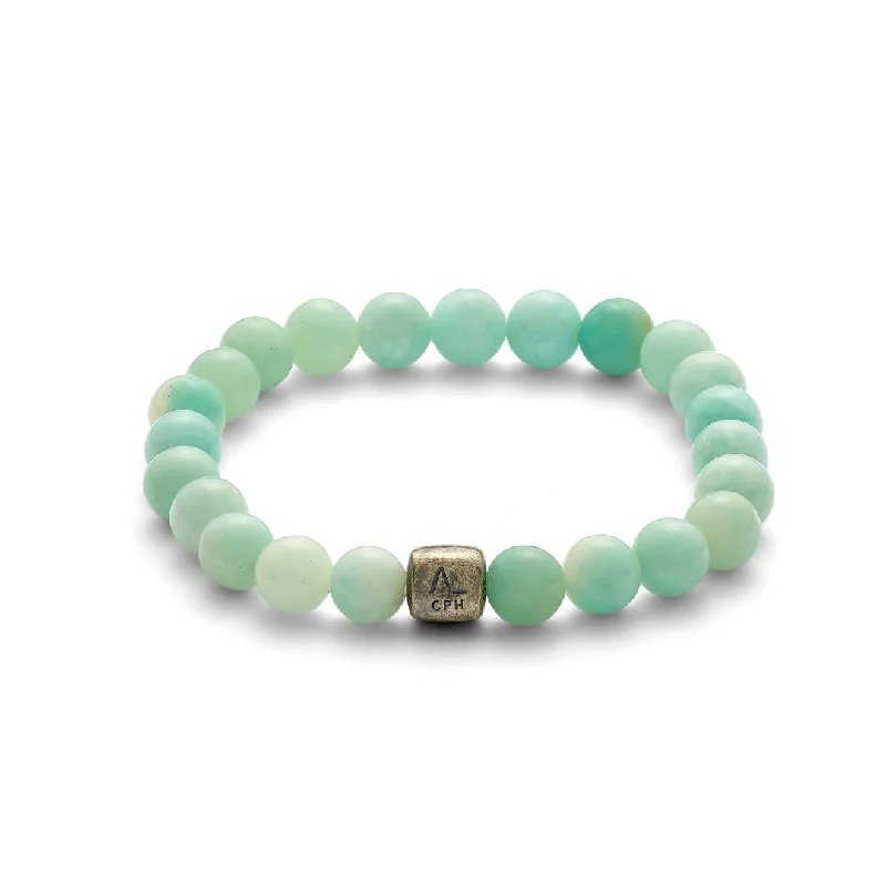 Elegant Jewelry Pieces At Unbelievable Prices ColorUp (8mm) Silver Bracelet w. Amazonite