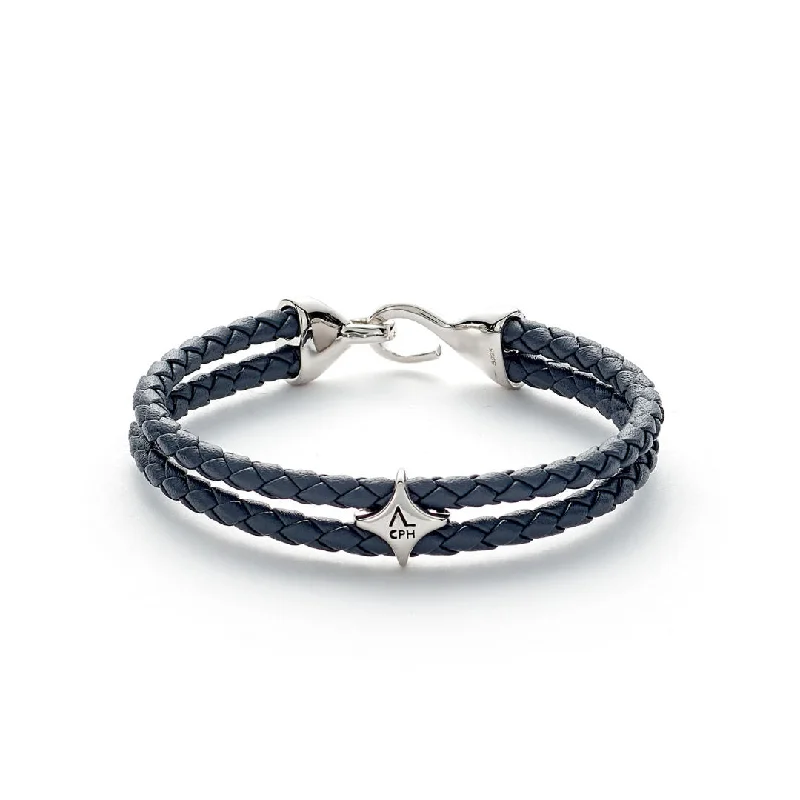 Last Chance To Grab Your Favorite Jewelry At A Discount Grey Bolo Leather Silver Bracelet