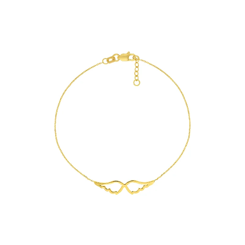 Affordable Glamour – Premium Jewelry At Special Prices Angel Wings Cutout Adjustable Bracelet