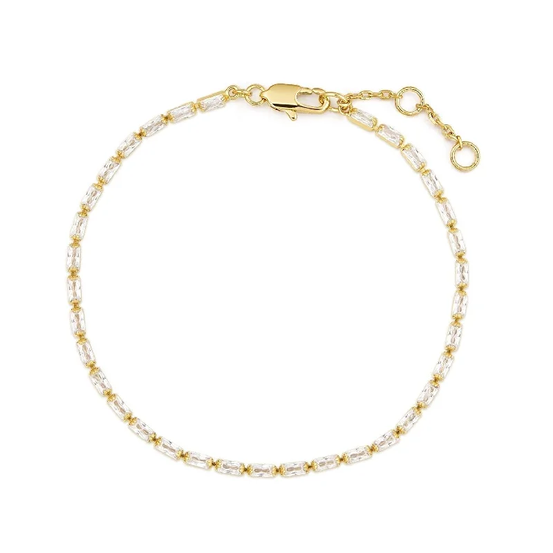 Handcrafted Jewelry Sale – Unique Designs At Low Prices Baguette Cz Tennis Bracelet