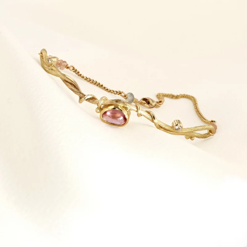 Last Chance To Shop High-End Jewelry At Markdown Prices Love Seafire 18K & 22K Gold Bracelet w. Sapphire