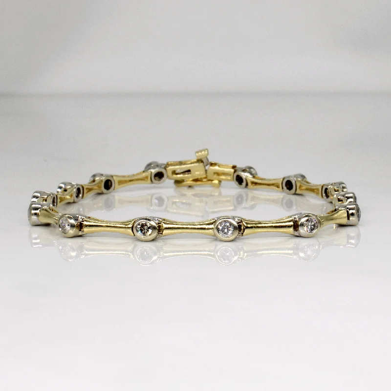 Exclusive Online Discounts On Stylish Jewelry Bezel Set Diamond Bracelet | 0.84ctw | 7" |
