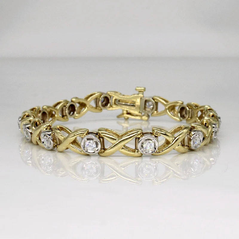 Flash Sale On Exquisite Jewelry – Don't Miss Out Bezel Set Diamond Bracelet | 1.00ctw | 7" |