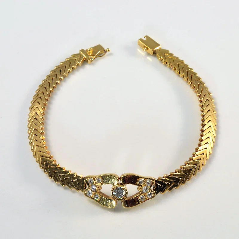 Sparkle More For Less – Jewelry Sale Happening Now Bezel Set Diamond Chain Bracelet | 0.45ctw | 7" |