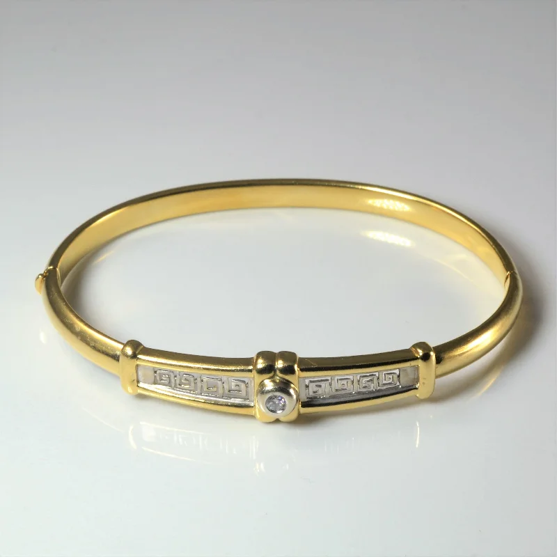 Once-A-Year Jewelry Sale – Grab Your Favorites Now Bezel Set Geometric Diamond Bangle | 0.09ct | 7.5" |