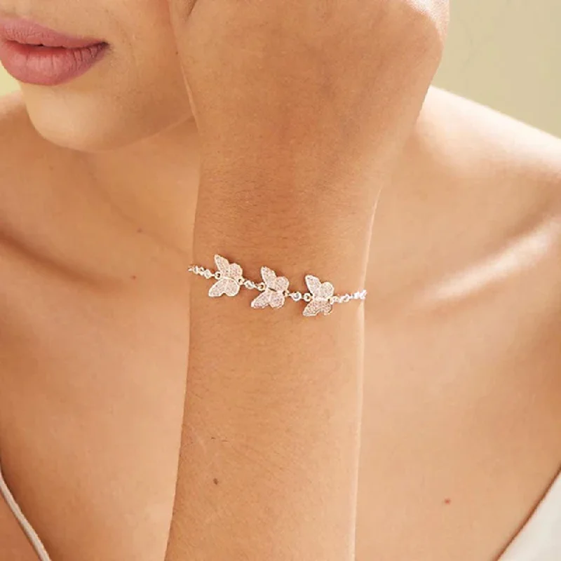 Trending Jewelry Now Available At Exclusive Prices Butterfly Wish Bracelet- 18k Rose Gold Plated