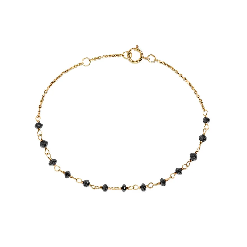 Unlock Unbeatable Jewelry Deals Before They’Re Gone Black 18K Gold Bracelet w. Diamonds