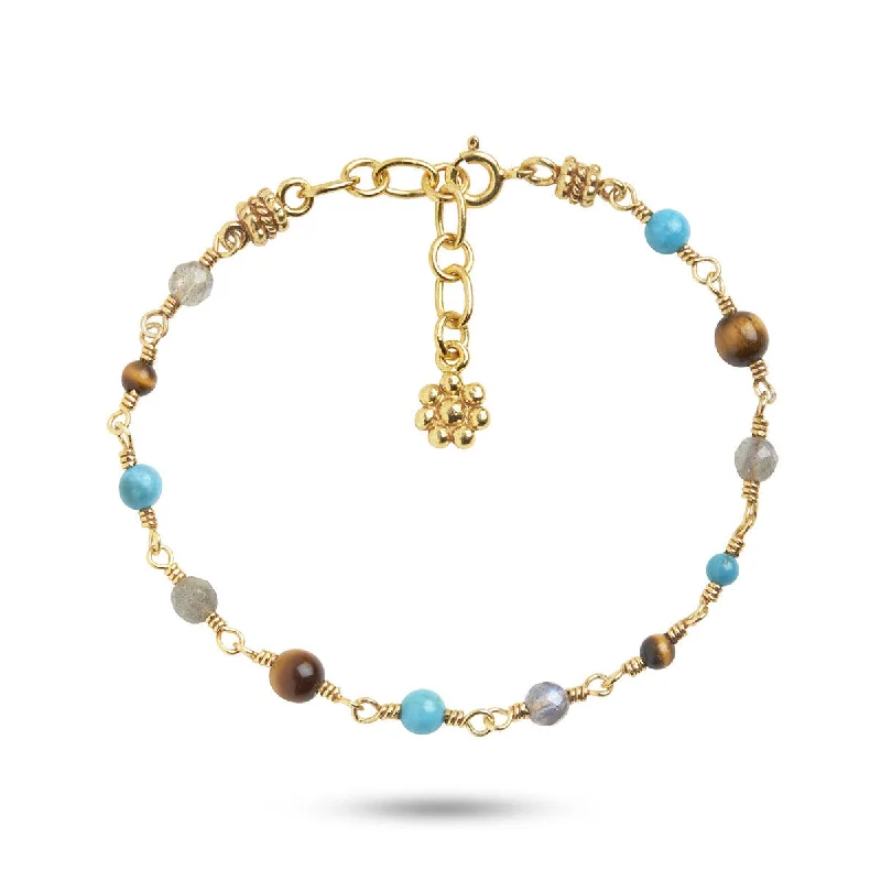 Jewelry Flash Sale – Stylish Designs At Unbeatable Rates Limited Edition Mixed coloured 18K Gold Plated Bracelet
