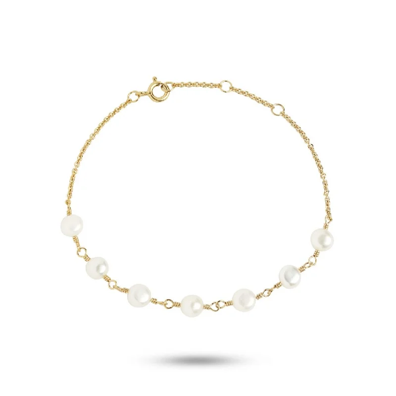 Last Chance To Shop High-End Jewelry At Markdown Prices Pearl Jam 18K Gold Plated Bracelet w. Pearls