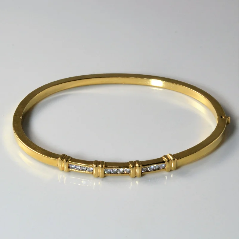 Exclusive Online Discounts On Stylish Jewelry Channel Set Diamond Bangle | 0.24ctw | 8" |