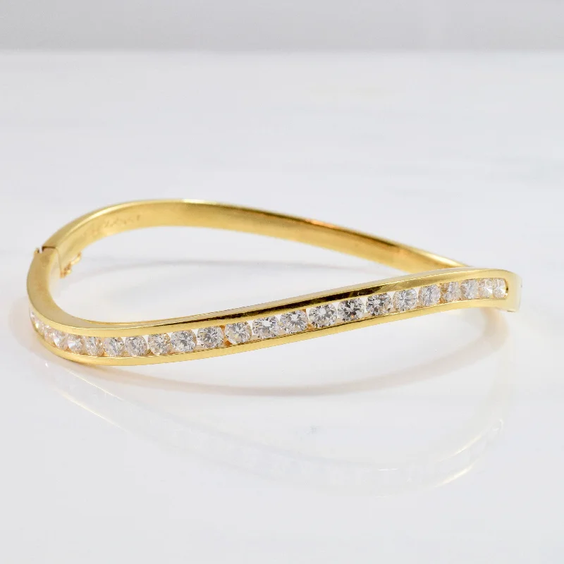 Affordable Glamour – Premium Jewelry At Special Prices Channel Set Diamond Bangle | 2.25 ctw SZ 7" |