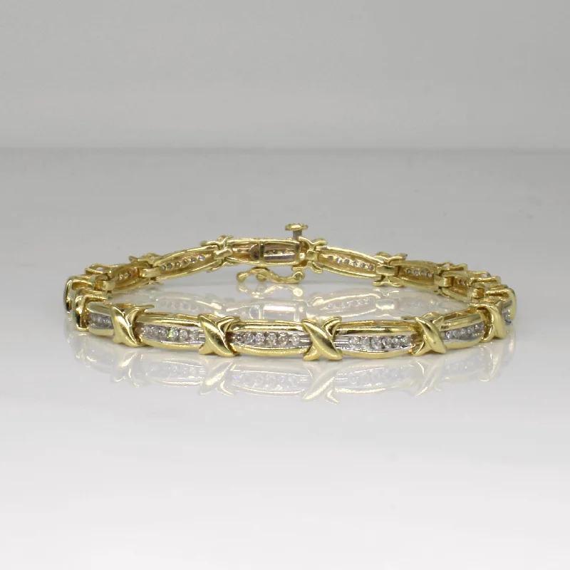 Don't Miss Our Biggest Jewelry Sale Of The Season Channel Set Diamond Bracelet | 0.50ctw | 7" |