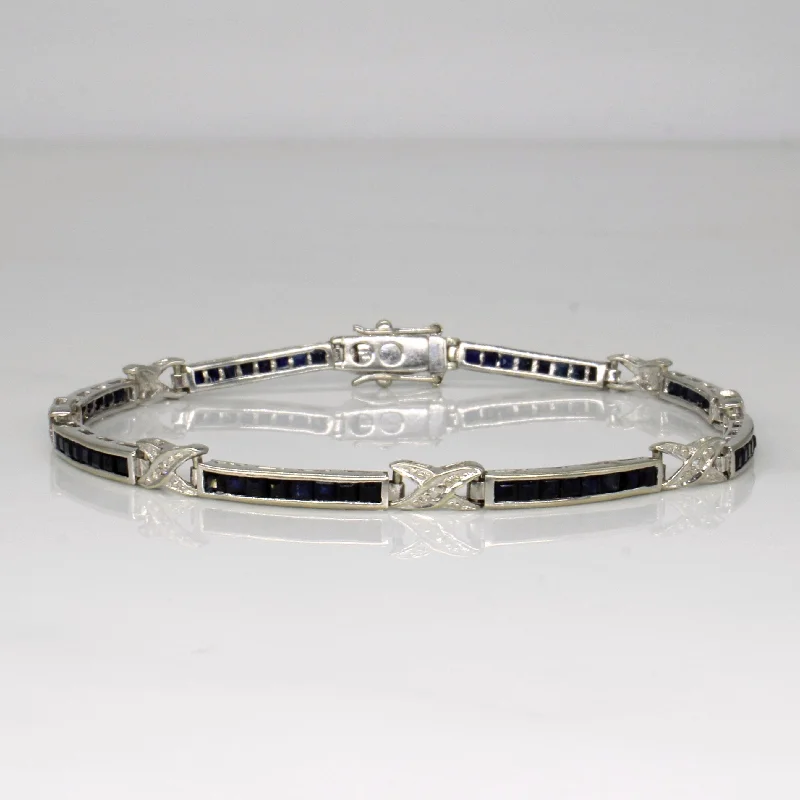 Once-A-Year Jewelry Deals – Shop Before They’Re Gone Channel Set Sapphire Bracelet | 2.24ctw | 7" |