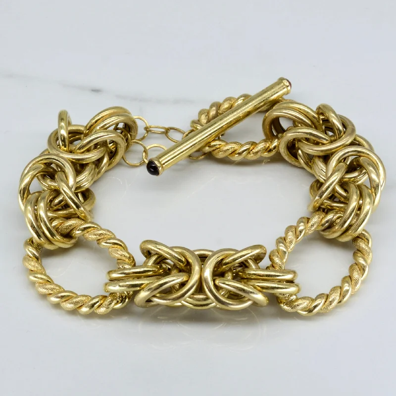 Exclusive Jewelry Sale – Grab Timeless Pieces Now Chunky Fancy Chain Gold Bracelet | 8" |
