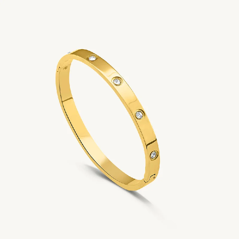 Once-A-Year Jewelry Sale – Grab Your Favorites Now Crystal Love Bangle Bracelet