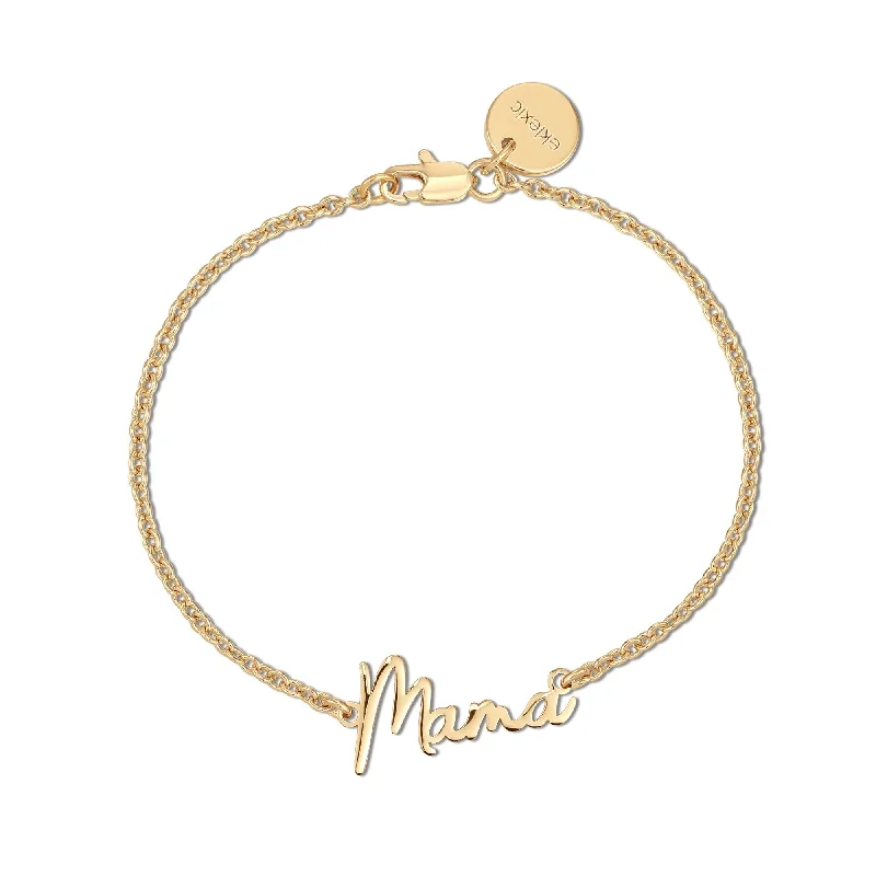 Affordable Glamour – Premium Jewelry For Less Dainty Script Mama Bracelet