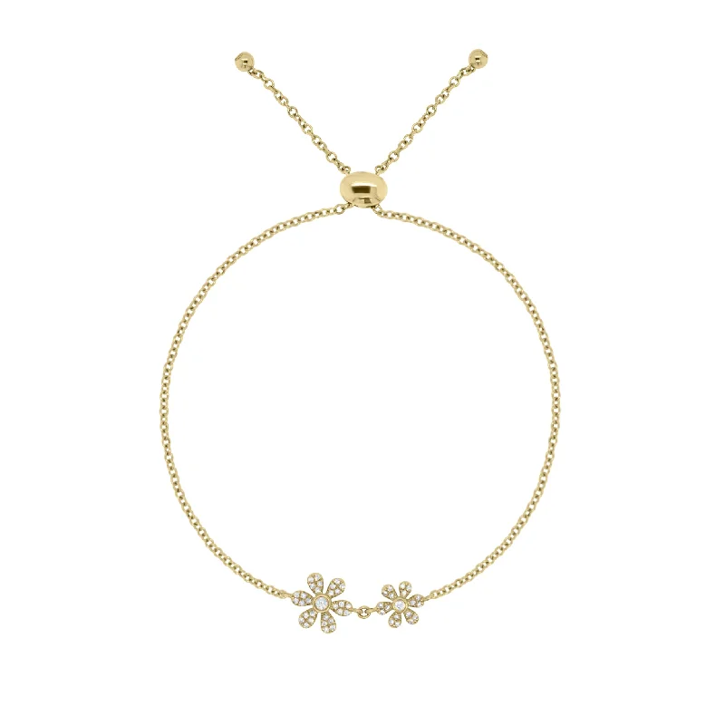 Exclusive Jewelry Sale – Limited-Time Discounts Diamond Adjustable Flower Bracelet