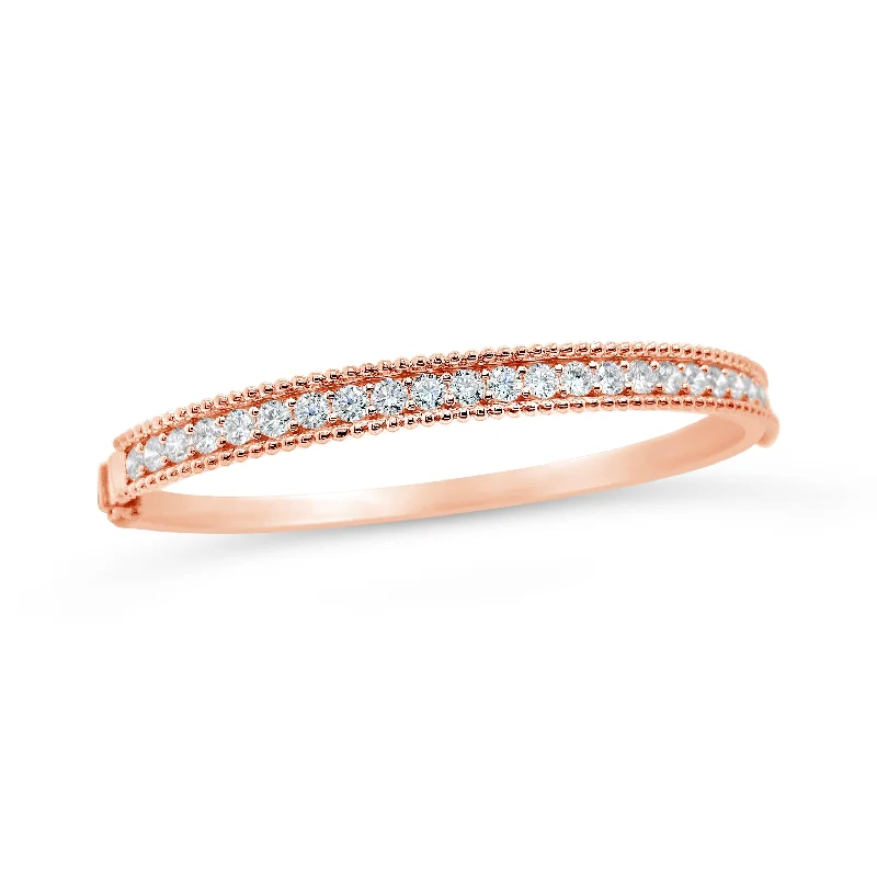 Final Call For Exquisite Jewelry At Reduced Rates Diamond Beaded Gold Bangle