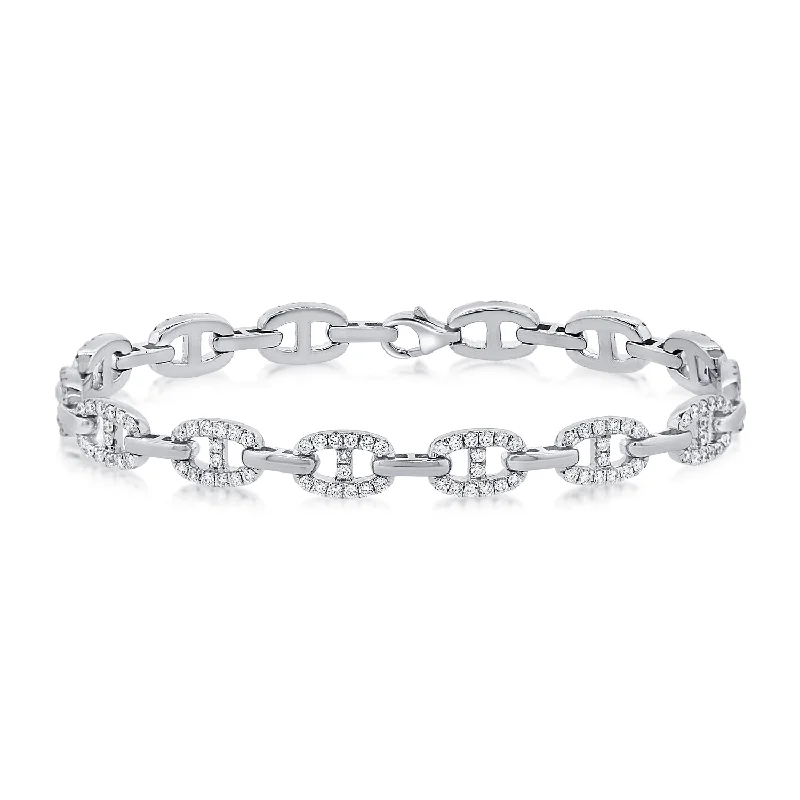 Unmissable Jewelry Clearance – Final Reductions Diamond Classic Chain Link Bracelet