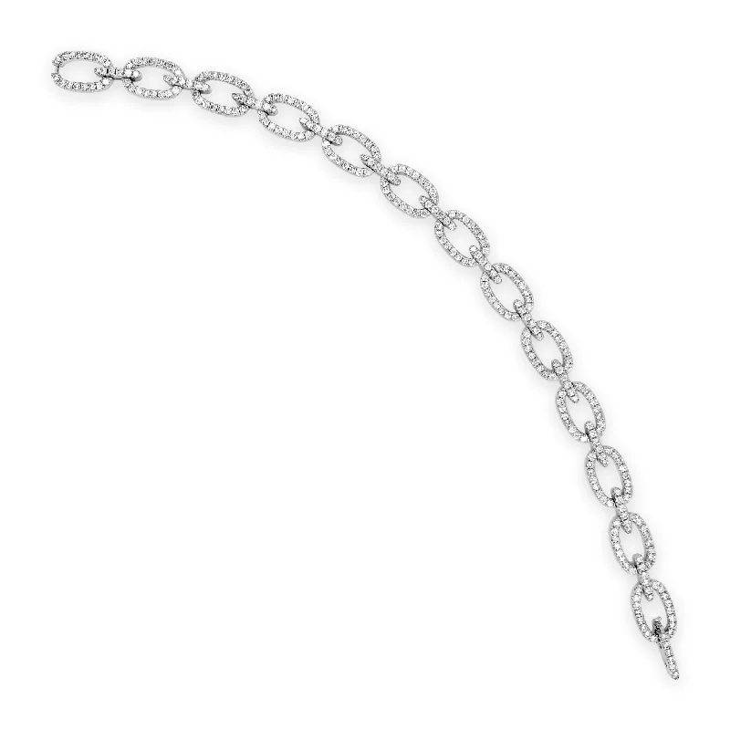 Chic And Stylish Jewelry At Exclusive Prices Diamond Eternity Link Bracelet