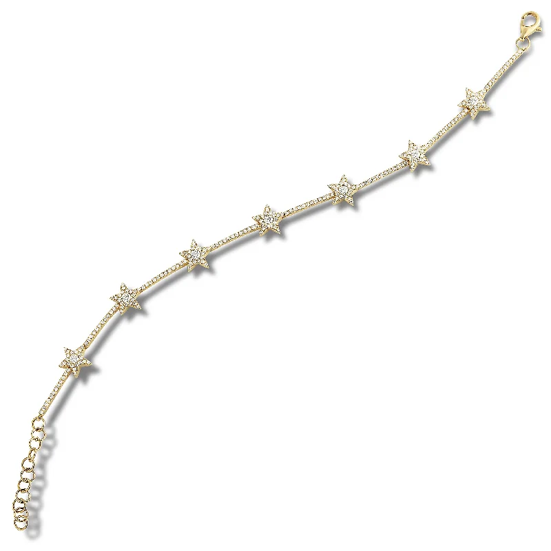 Get Ready To Sparkle – Special Jewelry Discounts Diamond Stars Bracelet