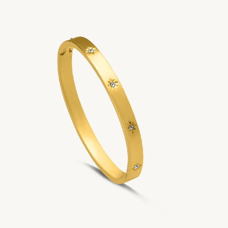 Don't Miss These Dazzling Jewelry Discounts Floral Diamonds Bangle Bracelet