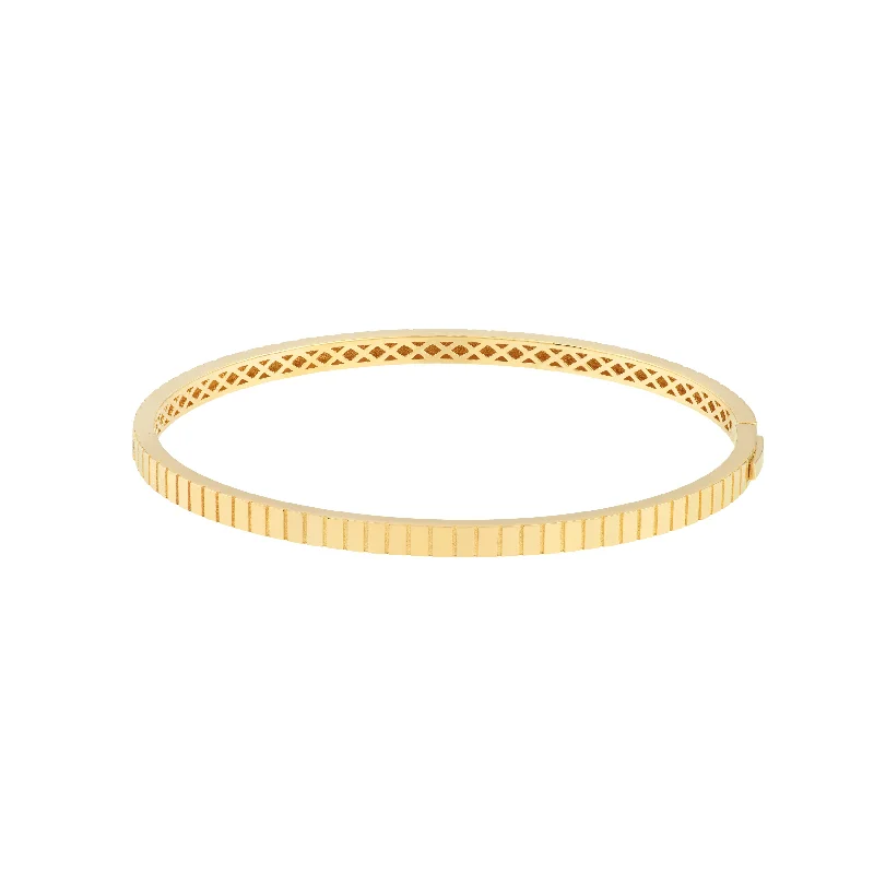 Grab Stylish Jewelry Before The Sale Ends Fluted Hinge Weave Bangle Bracelet