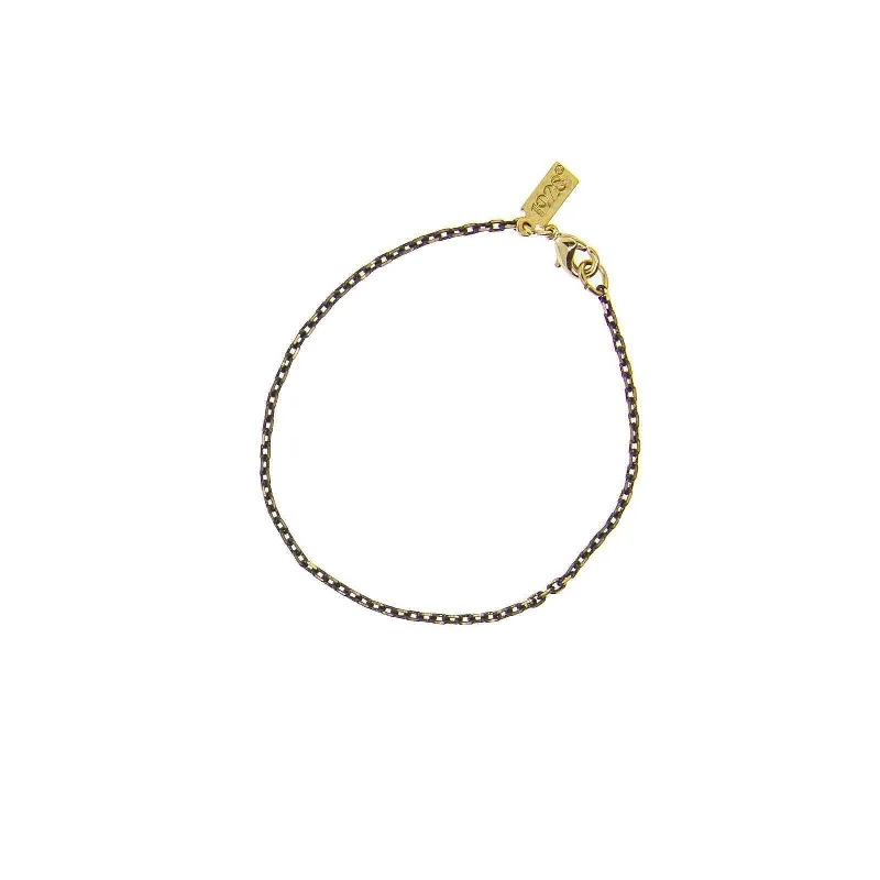 Shop Trending Jewelry With Exclusive Savings 1928 Jewelry Eclipse Black And Gold & Chain Bracelet