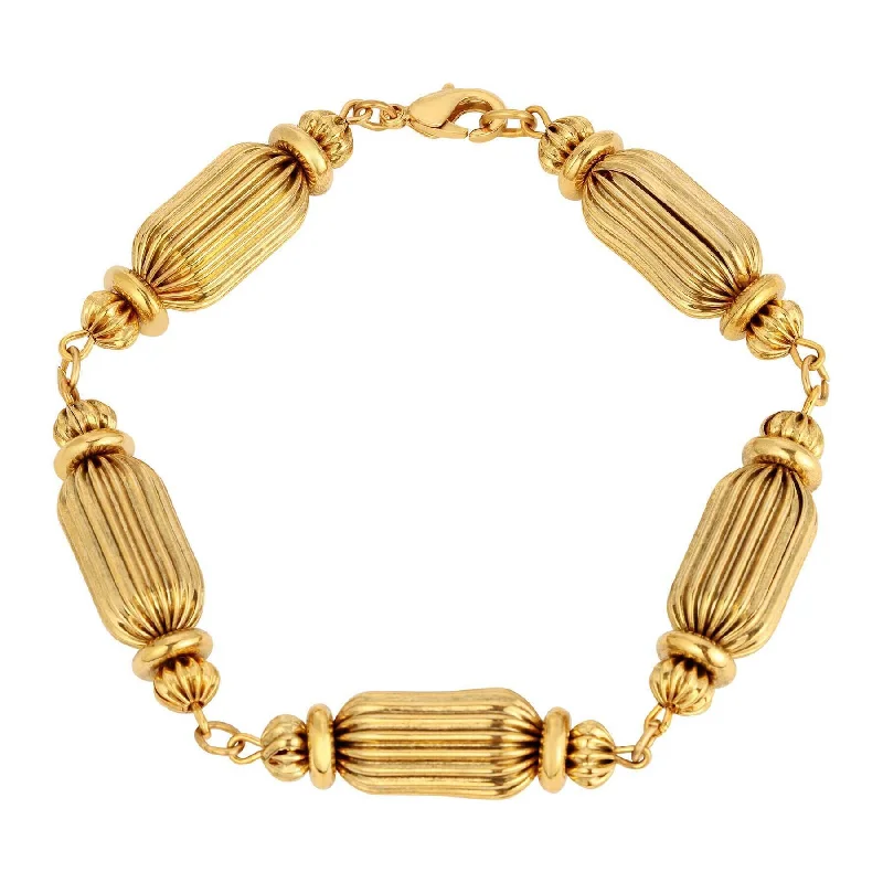 Best Jewelry Sale – Shop Exclusive Designs Now 1928 Jewelry Gold Rondelle Glam Beads Link Bracelet