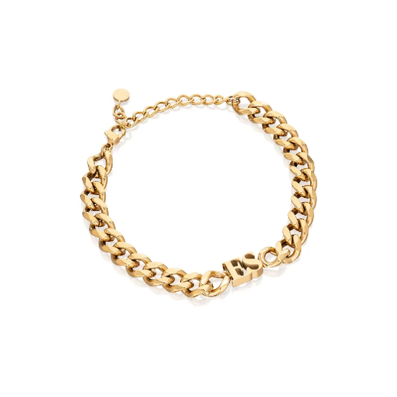 Trending Jewelry Now At Unbeatable Prices Initial Curb Bracelet (Gold)