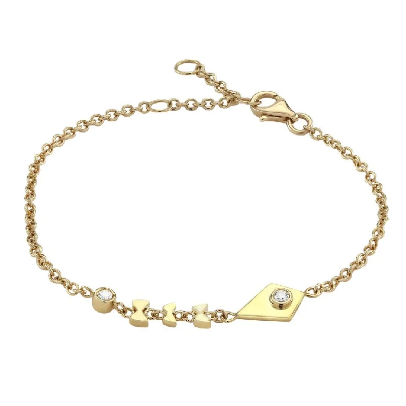 Don't Miss Out On Jaw-Dropping Jewelry Discounts Kite 18K Gold Bracelet w. Diamonds