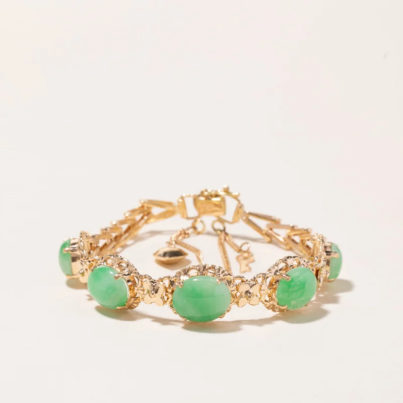 Once-A-Year Jewelry Deals – Shop Before They’Re Gone 18k Yellow Gold Jade Bracelet | 6.5"