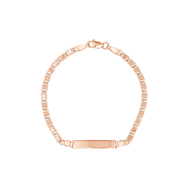 Luxury Jewelry Sale – Sparkle For Less Kids ID Bracelet on Heart Mirror Rope Chain