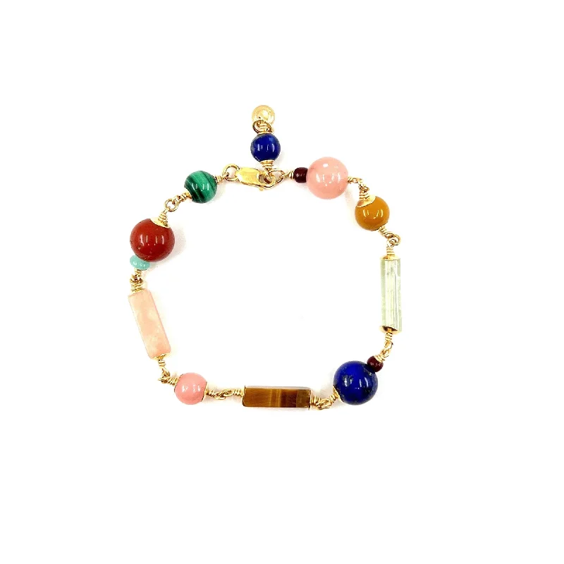 Shine Without Limits – Jewelry Sale Happening Now Aude 14K Goldfilled Bracelet w. Gemstones