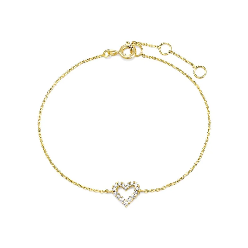 Best Jewelry Deals – Shop Premium Pieces At Great Prices Micro Cz Heart Bracelet
