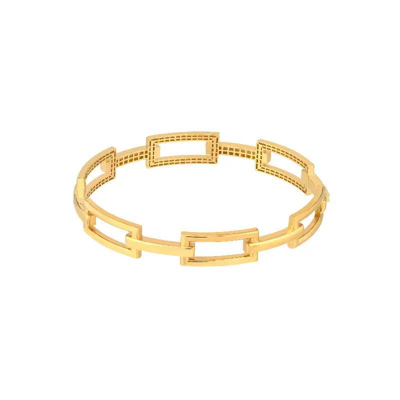 Personalized Jewelry Sale – Unique Pieces At Great Prices Rectangular Polished Link Bangle Bracelet