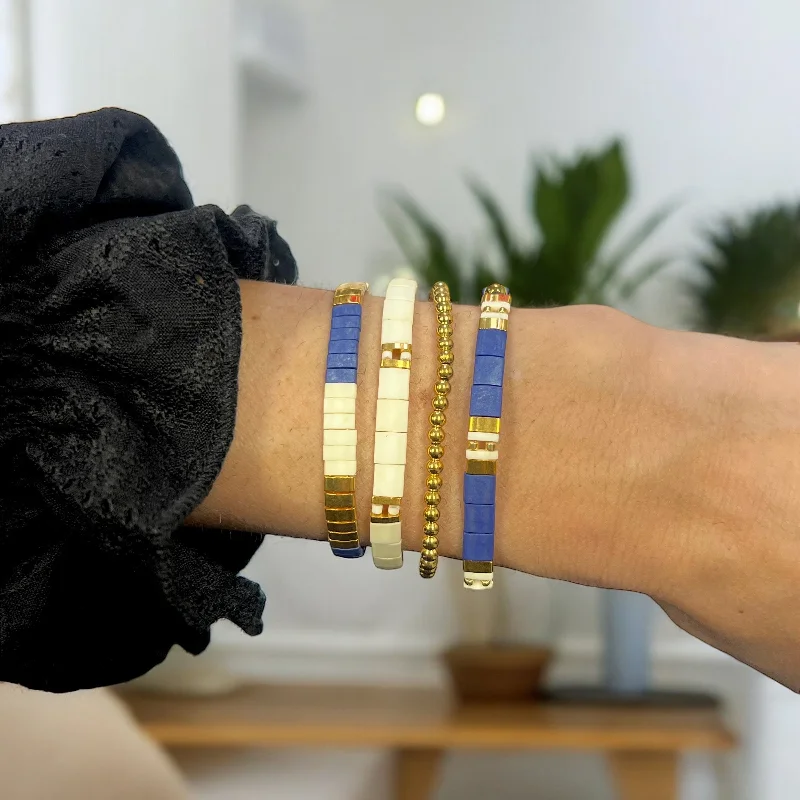 Limited-Stock Jewelry Sale – Once It's Gone, It's Gone REGALIA - 4 Tila Bead Bracelet Stack