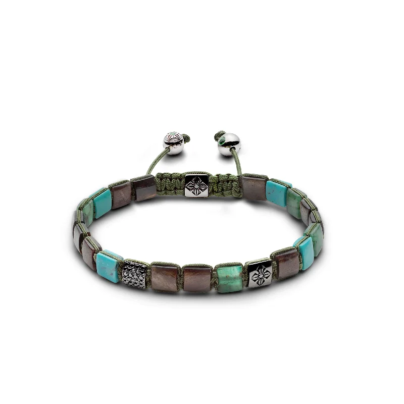 Buy More, Save More On Stunning Jewelry Pieces 6mm Lock Olive 18K Gold Bracelet w. Gemstones