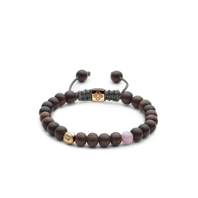 Luxury Meets Affordability – Jewelry Sale Live Now 6mm Starter Non-braided Stone Grey 18K Gold Bracelet w. Diamond & Sapphire