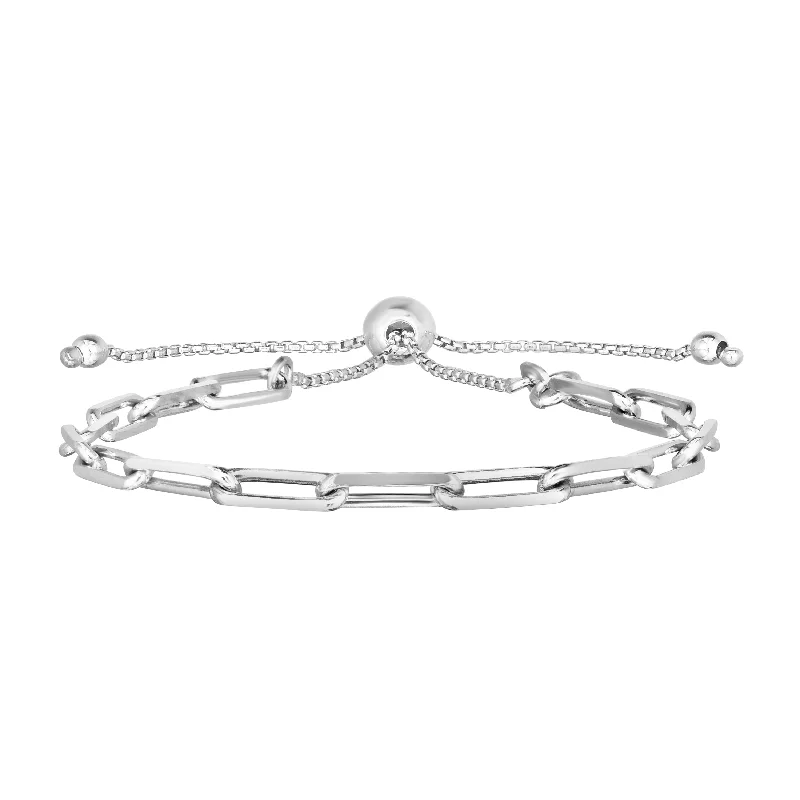 The Ultimate Jewelry Sale – Shop Premium Styles Silver 3.8mm Paperclip Link Friendship Bracelet