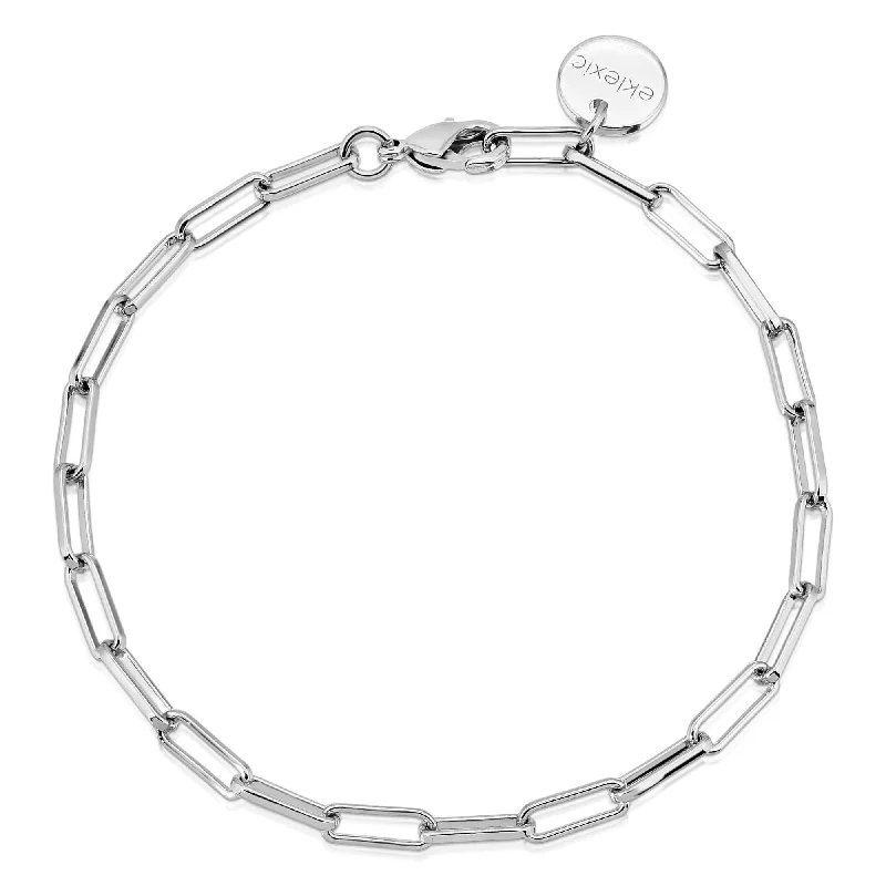 Sparkle On A Budget – Fine Jewelry For Less Silver Elongated Link Chain Bracelet